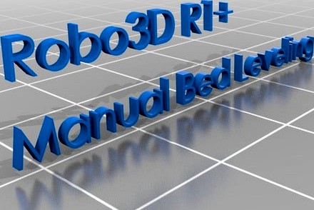 Pergo ROBO3D R1+ Marlin 1.1 bug fix (with manual bed leveling) by Pergo