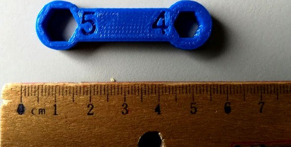 Wrench 4 and 5 mm (to swap between different nozzles) by ON2N