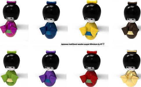 Japanese traditional wooden puppet Miniature by hyojung0320