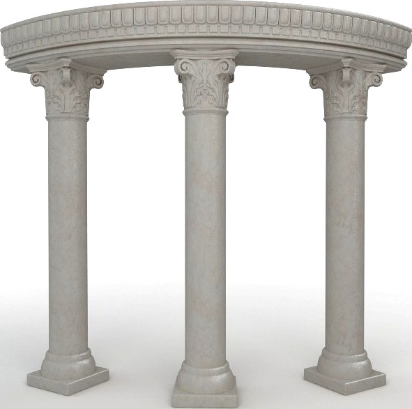 3 Stone Columns3d model