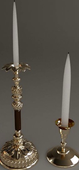 2 Candlesticks3d model