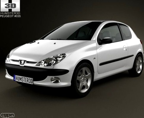 Peugeot 206 hatchback 3-door 20053d model