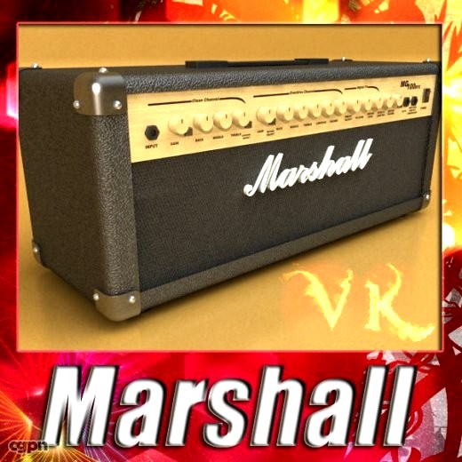 Marshall Amplifier MGseries3d model