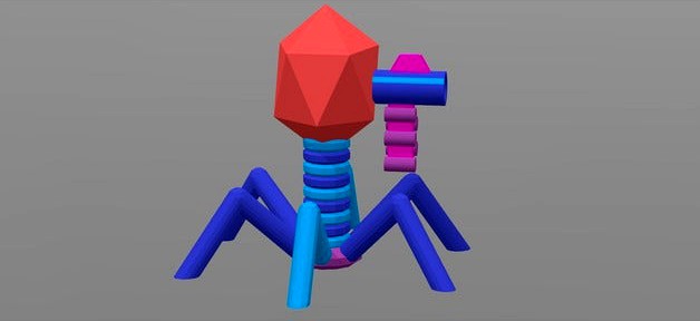 Bacteriophage T4 With Weapon by ApertureAssociate