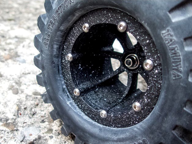 Beadlock rims for Tamiya 6636-5951 tyres / HPI Savage XS by krakow_marcin