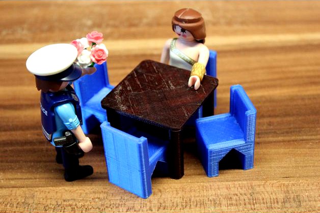 restaurant chair [playfab 181006, playmobil compatible] by fabcam