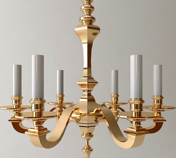 Brass Chandelier3d model