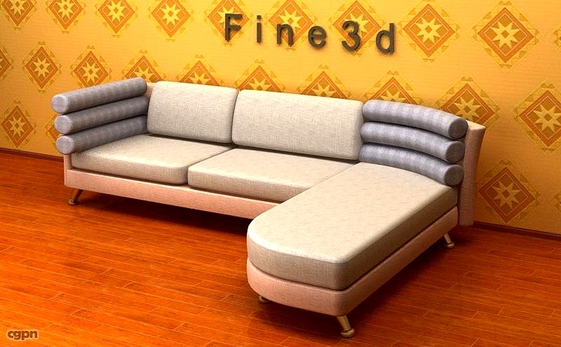 01-Multiplayer sofa-0323d model