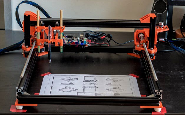 2D Pen Plotter - From old Tevo Tarantula parts by Murk3D