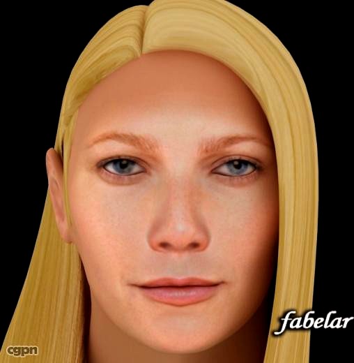 Gwyneth Paltrow hair3d model