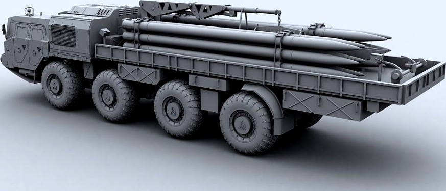 Smerch 9T234-2 transloader3d model