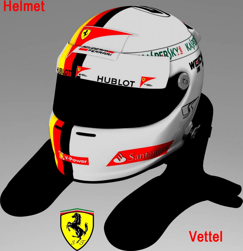 Sebastian Vettel Helmet 20153d model