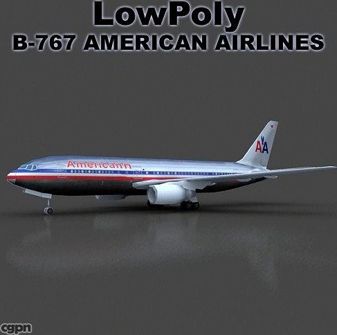 B-767 American Airlines3d model