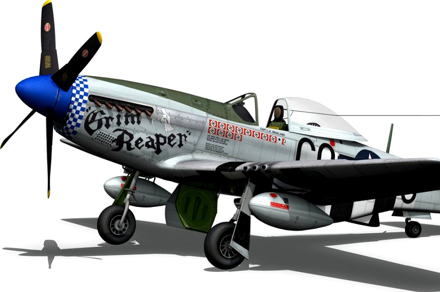 North American P-51D Mustang - Grim Reaper3d model