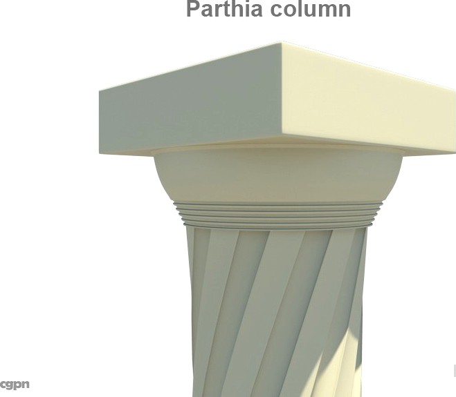Parthia column3d model