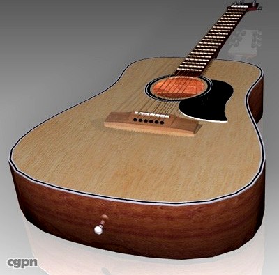 Acoustic Guitar3d model