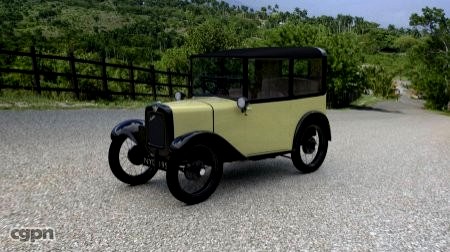 Austin 7 box saloon3d model