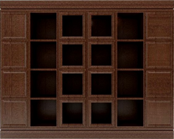 Dark Wood Cabinet3d model