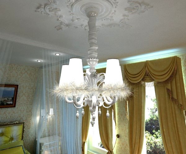 Carlesso Blanche Chandelier3d model