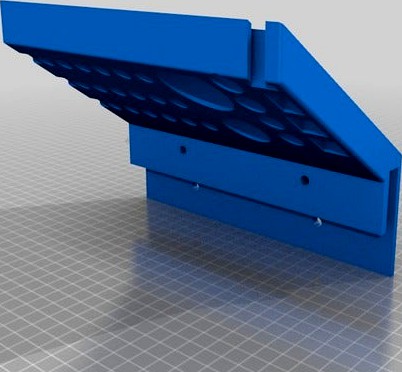 Electronics tool holder mountable on 3/8 plywood by keycaps
