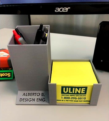 Pen & Post it holder by chuckybarocio