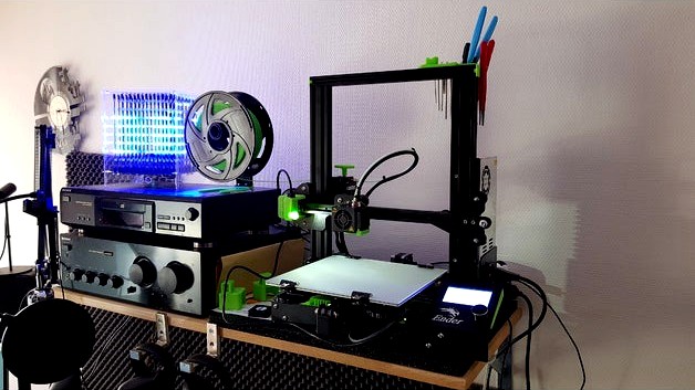 Creality Ender 3 Z-Axis LED mount / cover by colsaber