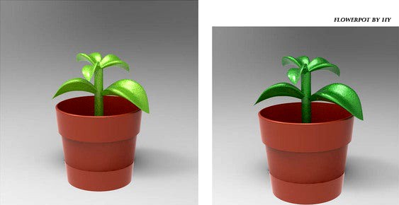 Flowerpot minature toy by hyojung0320