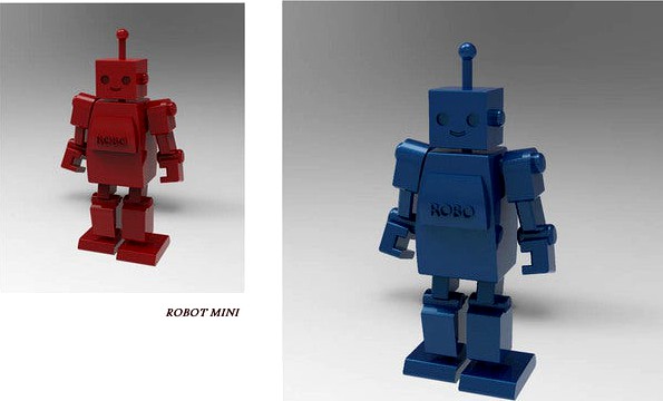 Mini Robot Miniature Toy by hyojung0320