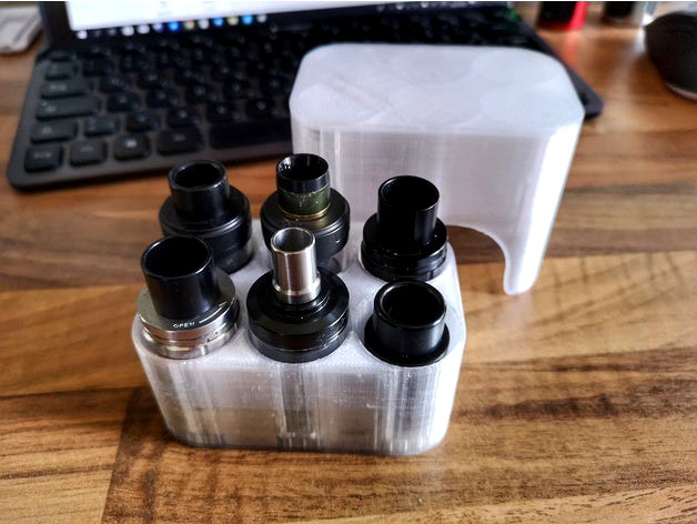 Vape Atomizer Travel Box / Tray 2x3 / for up to 26mm x 60mm Atties by maCyo