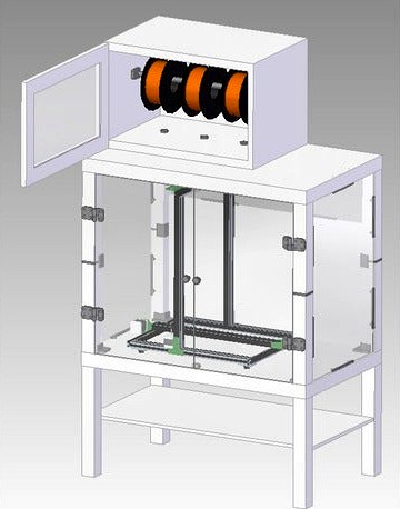 Printer enclosure lack by Premolo1993