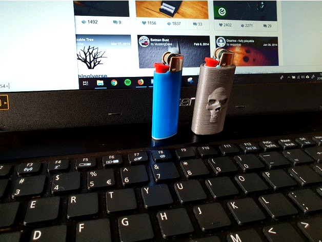 Lighter Holder for mini BIC by Ruetal