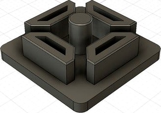 Aluminum extrusion endcap 2020 - 3 or 4 slots by Ludomante