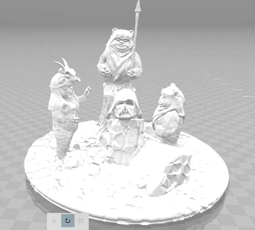 Ewok Diorama by wholesalepcllc