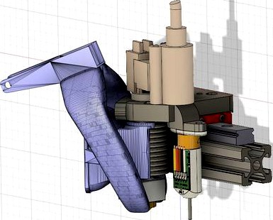 E3d V6 MGN12H X- Carriage for a Nimble & BLTouch by kuhnikuehnast