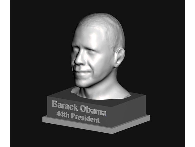 President Obama - Facescan Bust by DemocratPatriot