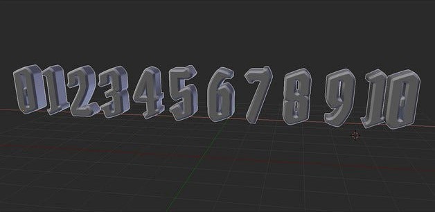Gloomhaven 3D numbers by robjohnson06