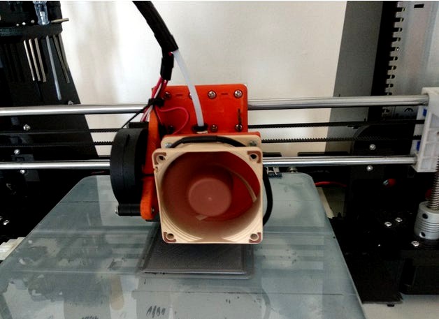 Cap with 60mm fan for Anet A8 E3D Carriage by Kotvic
