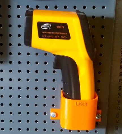 Biltema Pegboard Infrared Thermometer Holder by iplo