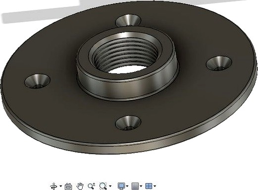 3/4 inch pipe flange by ahmadsuhaimi