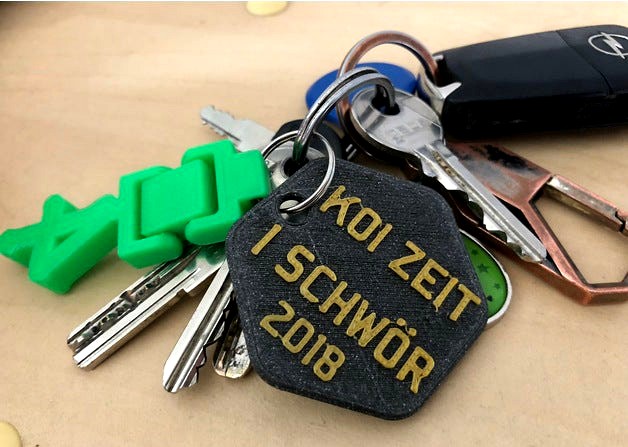 Schwörmontag Ulm Keychain / Anhänger by BishobMarthen
