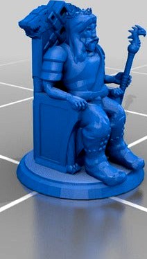 King on Throne NPC (DesktopHero3D) by mosesIRL