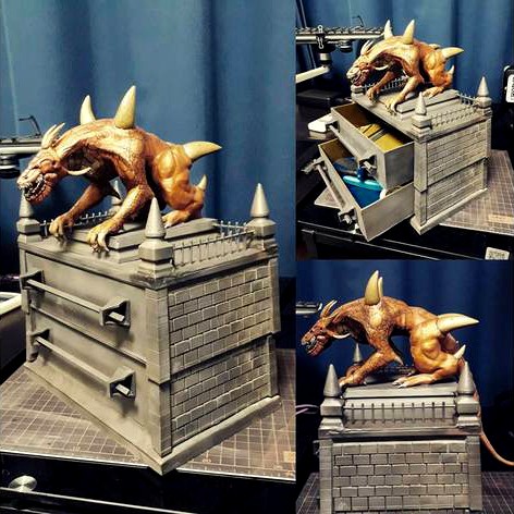 Dragon on a toolbox by JunOsiris