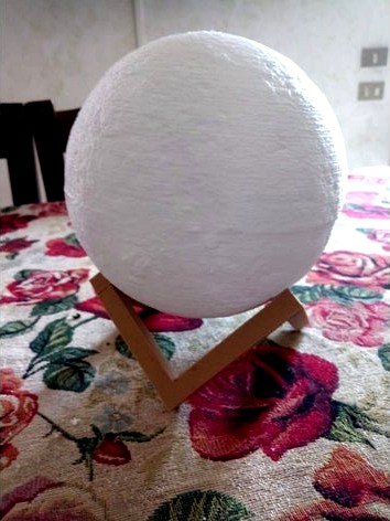 Slim globe for moon lamp support by Lupo77