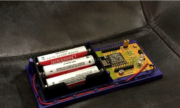 ESP8266 with AA Batteries by dsacademy