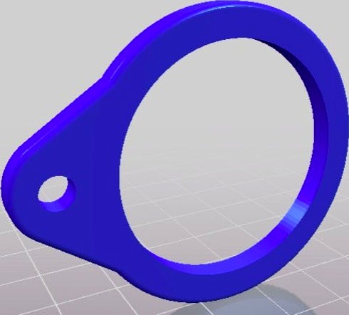 Flag Pole Retainer Ring Clip by 3DPossible