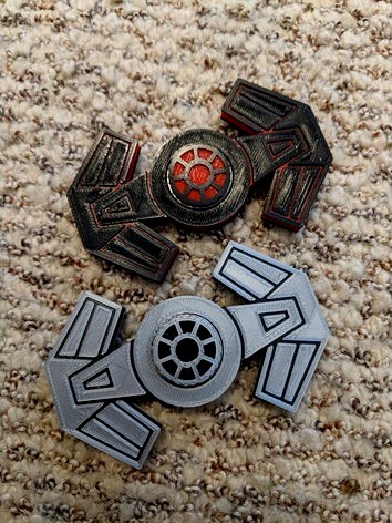 Tie Advanced Fidget Spinner (Modified Caps) by zostay