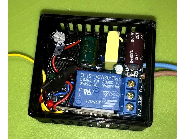 esp8266,rele and power box by Lisergio