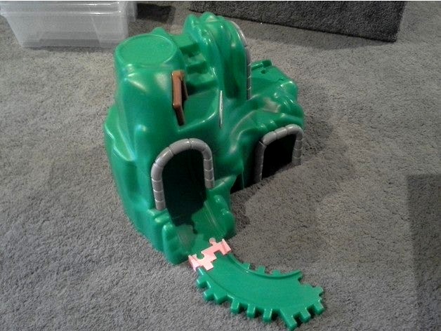 Waffle blocks to little tikes track adapter by 5ilver