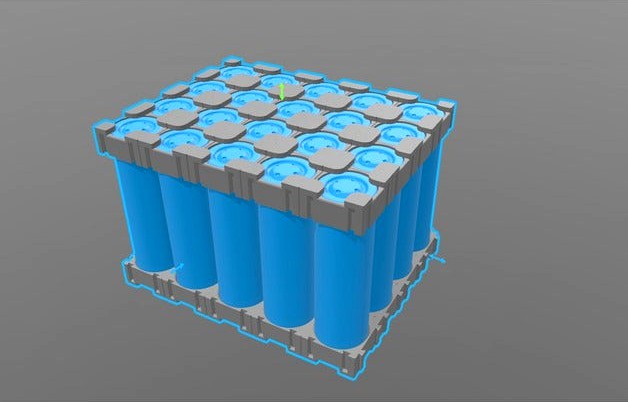 18650 1s20p pack 4x5 holders by hamstertech