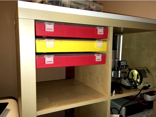 Assortment box rack for IKEA Expedit / Kallax by copterella